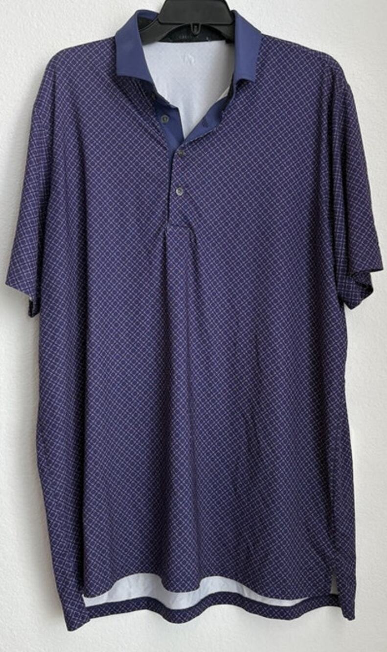 Mens Greyson Performance Gold Polo Size Large